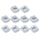 thumbnail image 1 of Tuercas T, 60pcs - Tornillos de ranura en T de acero al carbono galvanizado, sujetador de cabeza de martillo M4 de la serie 2020, tuercas deslizantes T para perfil de extrusión de aluminio (Plateado), 1 of 6