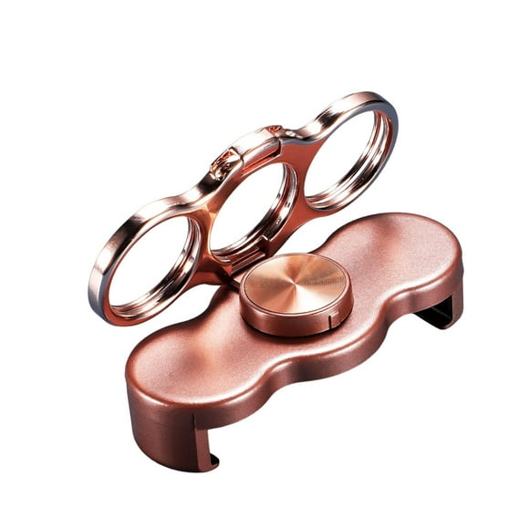 Soporte para teléfono plegable, resistente, compacto, para escritorio, con rotación de 360 grados. Rosa dorada