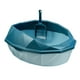 thumbnail image 2 of Bandeja de arena para gatos con parte superior abierta, arenero para gatos, inodoro para gatos, bandeja de arena para gatos para gatitos Azul, 2 of 9