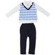 thumbnail image 2 of Traje de manga larga para niños conjuntos de ropa para niños algodón cómodo lavable a máquina de moda para niños para fiesta para la escuela para uso diario para vacaciones Amonsee Otros, 2 of 8