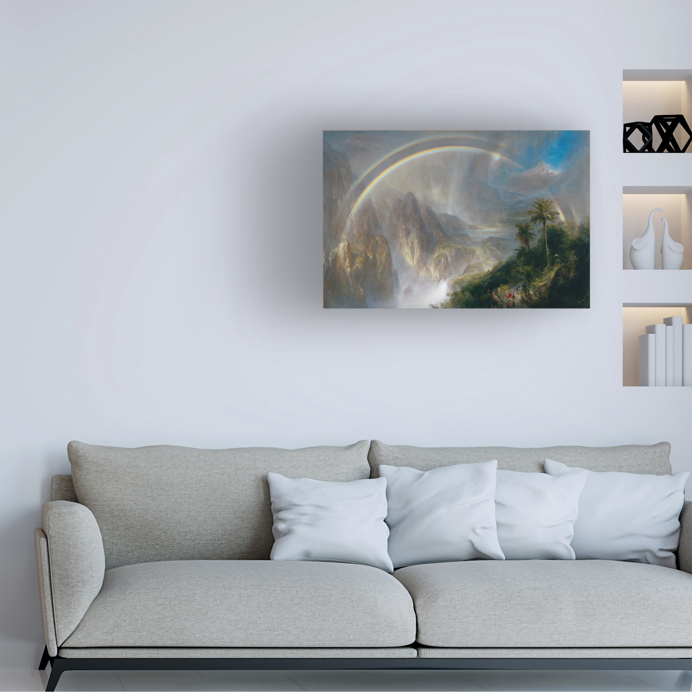 Church 'Rainy Season In The Tropics' Canvas Art