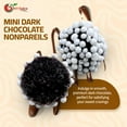 thumbnail image 7 of NY SPICE SHOP Mini Dark Chocolate Nonpareils with White Seeds - 3 Pound - Mini Dark Chocolates Snow Caps, 7 of 7