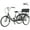 Black, variant on Adult Tricycle 7 Speed, 24 Inch 3 Wheel Bikes Extended Rear wheelbase Tricycle Wheel Bike w/Rear Basket for Women/Children Seniors Maximum Load 550lbs