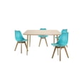 thumbnail image 1 of Comedor Murcia Rectangular 120x70 para 4 personas con Sillas Frankfurt Turquesa, 1 of 5