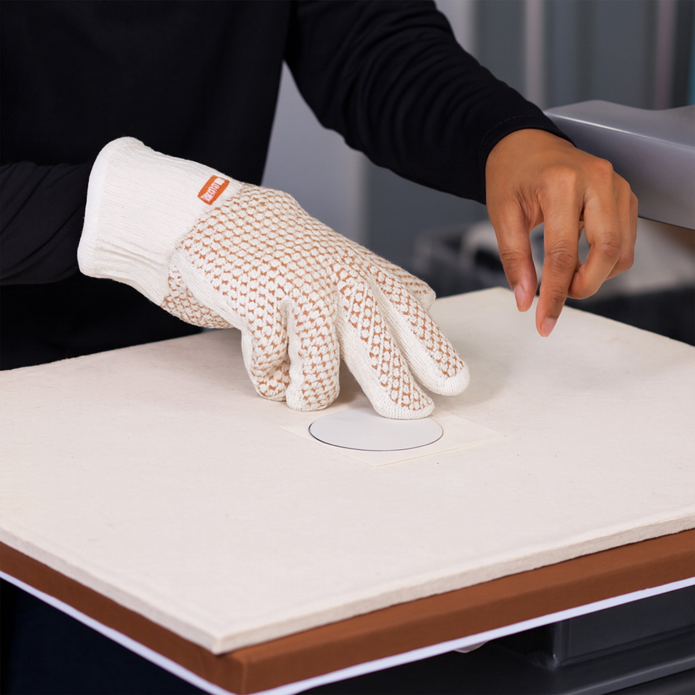 Nomex Felt Pad by Geo Knight for Sublimation Heat Transfer 1/2" Thick Heat-Resistant Felt Mat for Ceramic Tiles, Glass Cutting Boards, PhotoSlate, Toner Transfers, Heat Press Cushion Pad 16 x 20