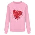 thumbnail image 3 of gakvbuo Valentine Day Shirt For Women Trendy Long Sleeve Tunic Tops Cute Love Hearts Graphic Tees Round Neck Casual Funny Shirts Tops Blouse Pullover Tops, 3 of 4