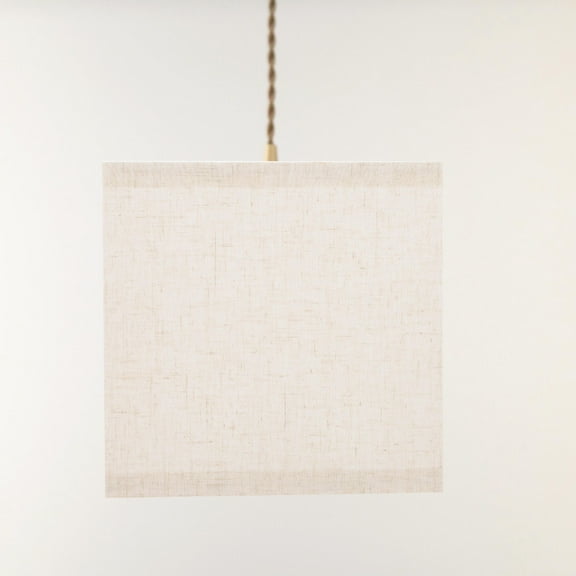 GOOHOCHY Fabric Lamp Shade Simple Lampshade Table Lamp Cover Hanging Lamp Shade Square Lampshade(E27)