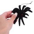 thumbnail image 4 of FELTECHELECTR 4 arañas de plástico: decoraciones de arañas falsas para Halloween, accesorios de broma realistas, juguetes prácticos y divertidos para casas embrujadas., 4 of 6
