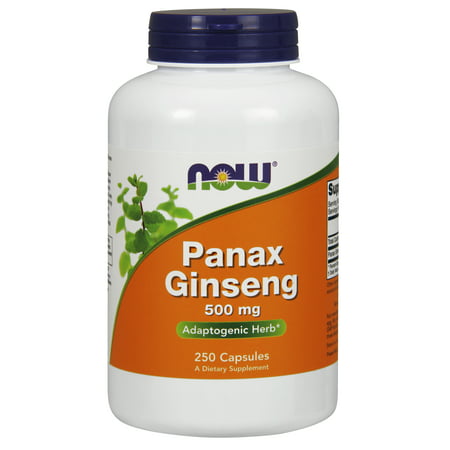 NOW Supplements, Panax Ginseng 500 mg, 250 (Best Korean Red Panax Ginseng)