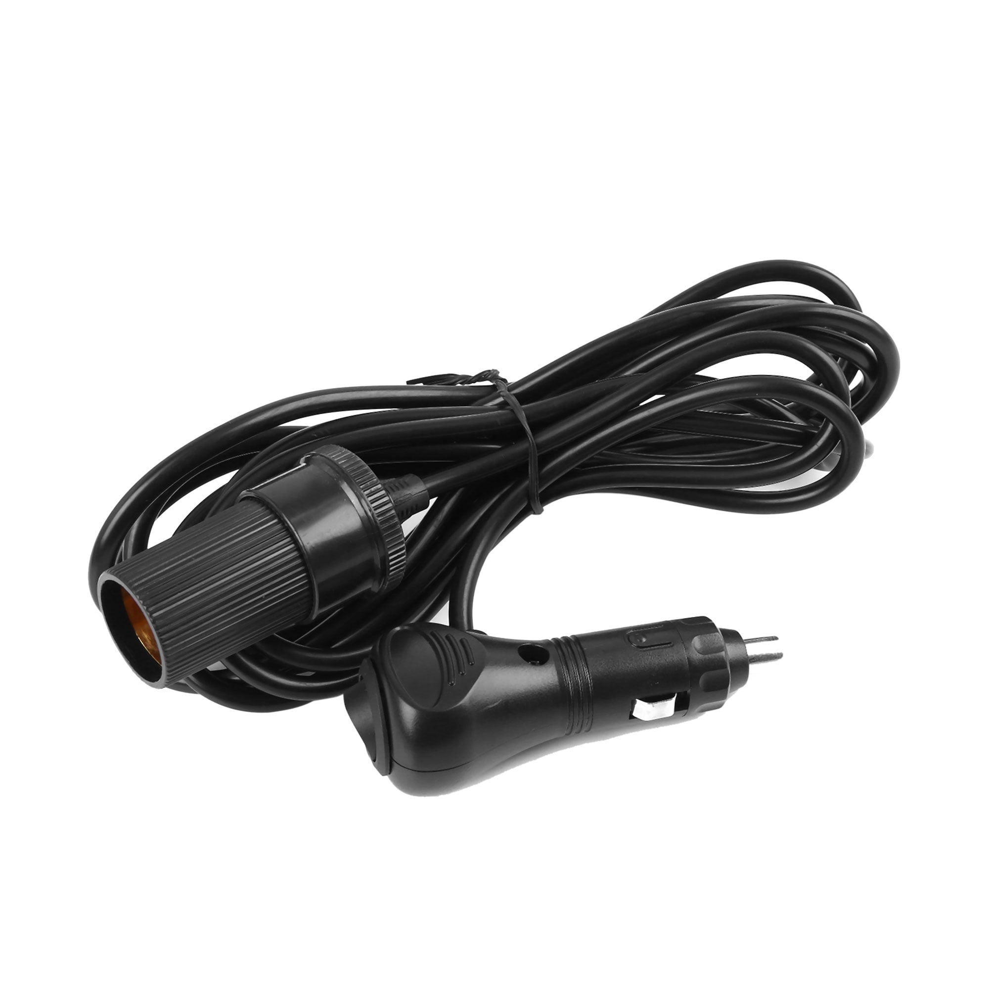 Dc 12v Car Vehicle Male Female Cigarette Lighter Socket Extension Cord Cable Black 2972