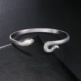 thumbnail image 4 of Snake Bangles for Women Men Luxury 14K Yellow Gold Animal Snake Cuff Bracelets Adjustable Gothic Party Jewelry Gift, 4 of 10