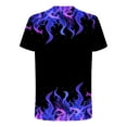 thumbnail image 5 of Zylanna Men's Short Sleeve T-Shirts, Fashion Print Summer Crew Neck Lightweight Daily leisure Tops for Men Multicolor Size XL, 5 of 5