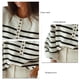 thumbnail image 5 of Suéter con botones para mujer, jersey de rayas para mujer, jersey de rayas para mujer, jersey de rayas para mujer, jersey de rayas para mujer, muy recomendable, 5 of 6