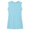 thumbnail image 3 of Jinhomg Sleeveless Summer Dress for Girls Casual Solid Midi Tank Dresses with Pockets Light Blue 11 Years, 3 of 9