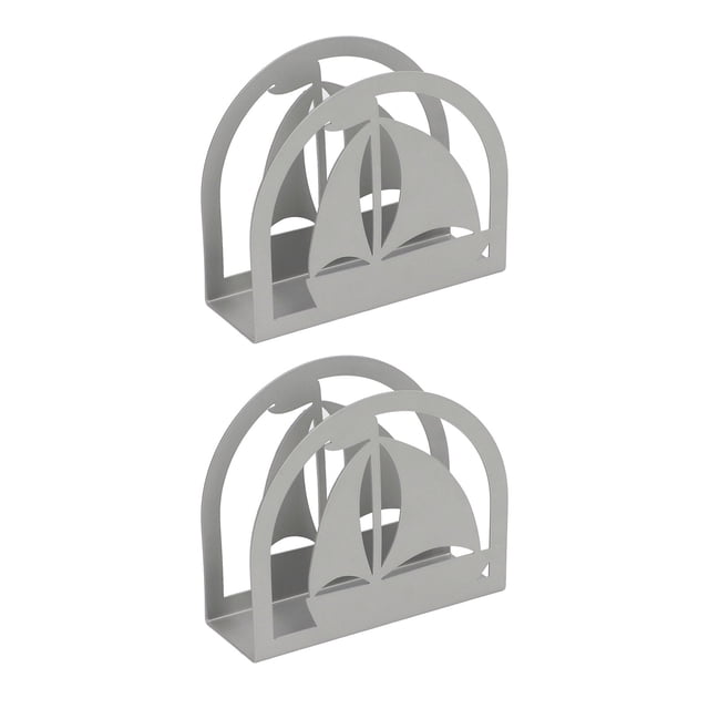 Servilletero metálico de papel vertical, servilletero de 2 uds, servilletero vertical de Metal multiusos, servilletero probado profesionalmente Jadeshay A