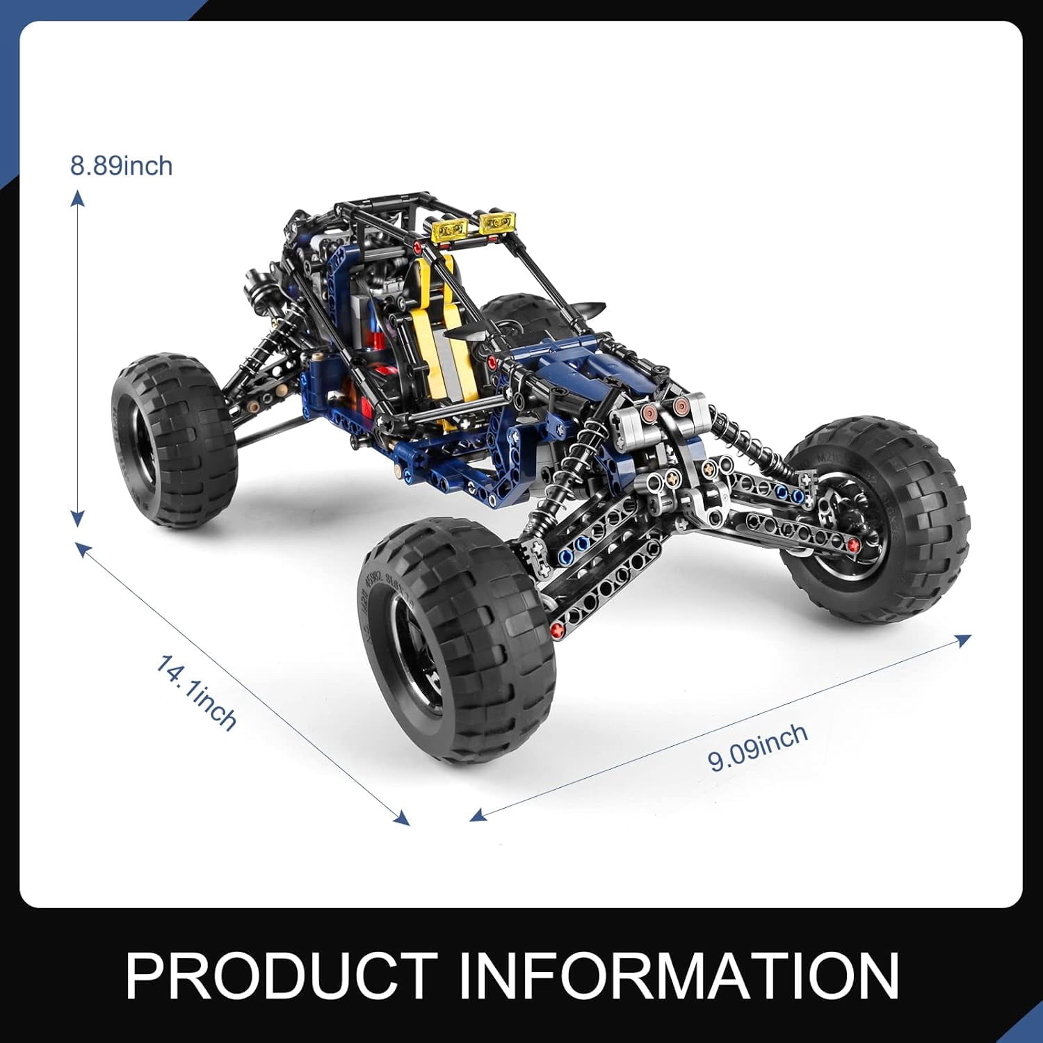 RC Off-Road Building Car Toys, 515 Pieces Building Blocks Lightning Climbing Car Model with Motors (Remote Control and APP Control)