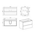 thumbnail image 3 of Heavy-Duty Gray Bathroom Vanity | Daily Use in Modern Bathrooms | Long-Term Durability and Reliability, 3 of 6