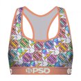 thumbnail image 1 of Playboy Neon Logos PSD Sports Bra-Small, 1 of 2