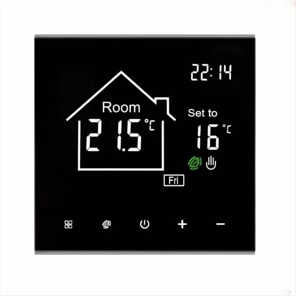 Tuya Smart Thermostat for Water Floor Heating, LCD Touch Screen, Energy Efficient, Remote Temperature Control