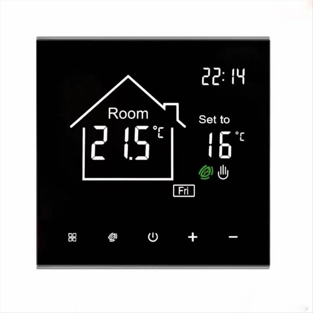 Tuya Smart Thermostat for Water Floor Heating, LCD Touch Screen, Energy Efficient, Remote Temperature Control