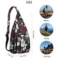 thumbnail image 4 of Autumn Leaves Shoulder Sling - Seasonal Maple & Flower Pattern, Fashionable Anti-Theft Daypack, 4 of 4