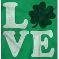 thumbnail image 2 of St Patrick's Day Shamrock Love Women's Long Sleeve T Shirt Brisco Brands 2X, 2 of 6