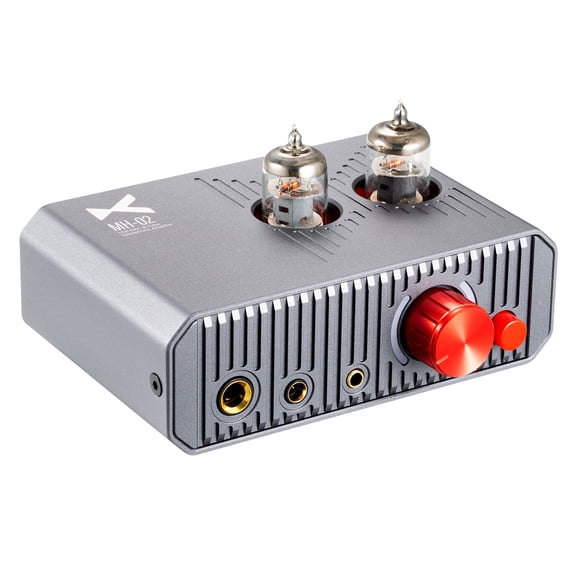 xDuoo MH-02 USB DAC,6J1 Tube Headphone Amplifier Combo,1300mW output,as a pre-amplifier,Gray