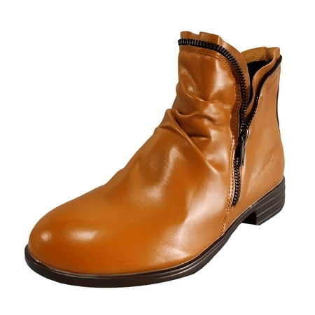OJSFQUFP Womens Shoes Winter Warm Boots Women s Fashion Color Matching Autumn and Winter Women s Boots with Side Zipper Short Boots Chelsea Boots Women Yellow 37