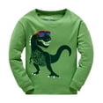 thumbnail image 2 of Popshion Little Boys Pajamas for Toddler Clothes Set Rex Dinosaur Sleepwear Long Sleeve 100% Cotton 2 Piece Kids Pjs Size 6t/6171, 2 of 7