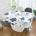 thumbnail image 2 of Yayeee Tablecloths 60" x 120" Rectangle Wrinkle Resistant Party Table Cover, Blue Cute Snowmen, 2 of 8