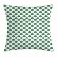 thumbnail image 1 of Aloha Throw Pillow Cushion Cover, Exotic Evergreen Forest Pattern Monstera Leaves Jungle Foliage Brazil Nature, Decorative Square Accent Pillow Case, 18 X 18 Inches, Green and White, by Ambesonne, 1 of 2