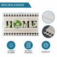 thumbnail image 6 of Rustic Home Placemats Set of 4, Eucalyptus Leaves Floral Wooden Buffalo Plaid Placemats for Dining Table, Place Mats for Kitchen Tabletop, Waterproof Wipeable Dining Table Mats Set, 6 of 9
