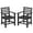 2PCS-Black, variant on Costway Patio Dining Chairs Set of 4 with Wide Armrests Curved Seat Wood Grain for Backyard Black