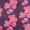 thumbnail image 2 of Zelouf Backstage Floral Poly Twill  , Sewing, DIY, Crafts Fabric by the Yard, Plum/red, 20 Yard, 2 of 2