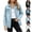 Light Blue, variant on Hvogkswy Oversized Jean Jacket Women Long Sleeve Button Down Denim Jackets with Pockets Trendy Vintage Jean Jacket Coat