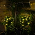 thumbnail image 4 of Hanging Solar Lantern Lights Outdoor Waterproof Color Change Garden Solar Lights with Hanging Chain Decorative for Yard, Patio, Porch, Balcony Gift - 8 Inch, 4 of 7