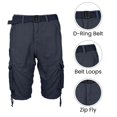 thumbnail image 2 of 2-Pack Men's Classic-Fit Distressed Belted Cargo Shorts (30-48), 2 of 4
