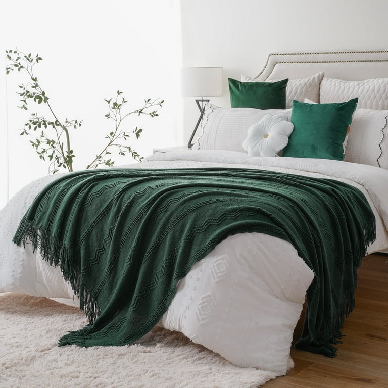 Green Velvet Throw Dark Green Throws For Sofas Battilo Green