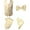 Beige, variant on Oliver George 4pc Men's Solid Formal Suit Waistcoat Tuxedo Dress Vest Necktie Bowtie Handkerchief Set for Suit or Tuxedo Navy Medium