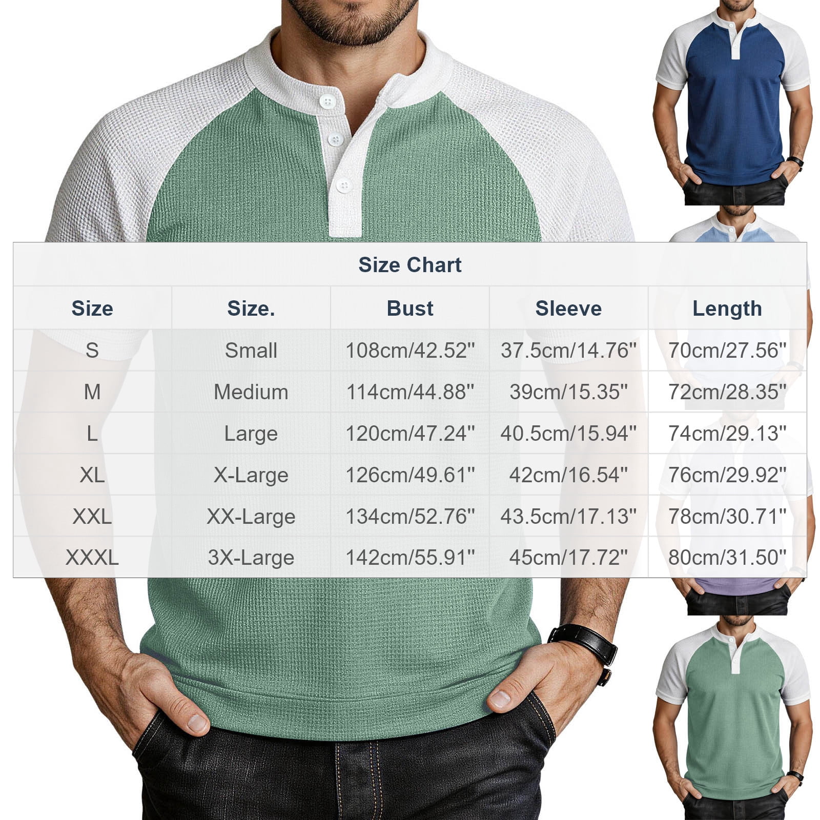 Mens Henley Shirts Raglan Short Sleeve Baseball Tees Casual Slim Fit T-Shirts Color Block Workout Top