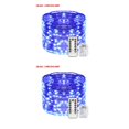thumbnail image 4 of Monstrate USB LED Home Office Garden Impermeable Control remoto Temporizador Lámpara String 20m 200LEDs Azul azul 20m 2piezas Monstrate CBP144886, 4 of 6