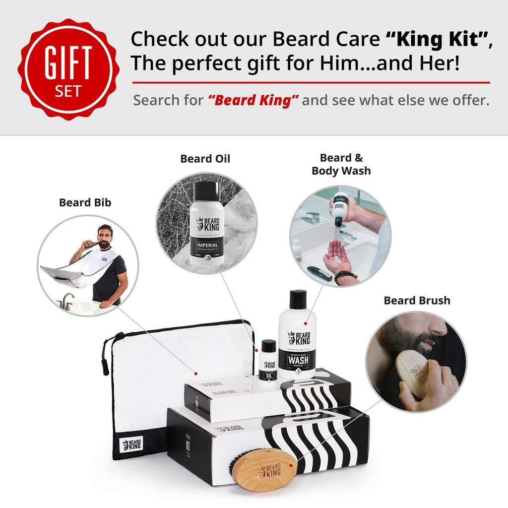 Beard King, The Official Beard Bib, Hair Clippings Catcher & Grooming Cape Apron, White - image 3 of 9