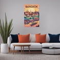 thumbnail image 5 of Retro Bangkok City Poster Vintage Thai City Tourism Wall Art Canvas Poster, 5 of 8