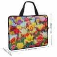 thumbnail image 2 of JRXY Flowers Diving Fabric Laptop Handle Bag Travel Case, Soft Carrying Computer Protect Case 15inch, 2 of 5