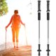thumbnail image 4 of Juego de bastones de trekking Bastón para caminar Camping Senderismo Bastón de esquí Amortiguador telescópico BuyWeek exterior, 4 of 9