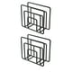 thumbnail image 2 of Porta-servilletas metálicas modernas para mesas de cocina y comedor - Dispensador de servilletas de cóctel de hierro para uso interior/exterior, dorado/oro rosa/negro, 2 of 6
