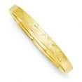 thumbnail image 1 of 14k Yellow Gold 6.35mm Oversize Concave Hinged Bangle Bracelet, 1 of 6
