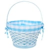 Way To Celebrate Easter Woven Lined Basket, Blue & White