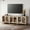 Beige, variant on TV Stand for 100 Inch TV, Wooden Entertainment Center with 6 Glass Doors & Ample Storage, Off White Media Console for Living Room, Dining Room & Bedroom