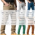 thumbnail image 2 of Pants for Men, Men's Casual Cargo Pants Straight Leg Stretch Pants Fashion Joggers Hiking Travel Trousers with Pockets Khaki M, 2 of 7